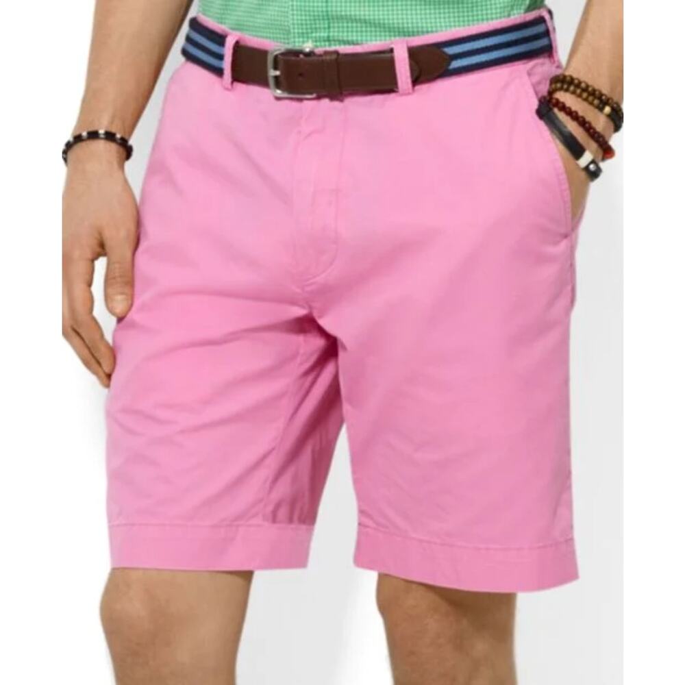 Polo Ralph Lauren Shorts Men’s Size 40 Pink Classic Fit Imported Cotton Preppy
